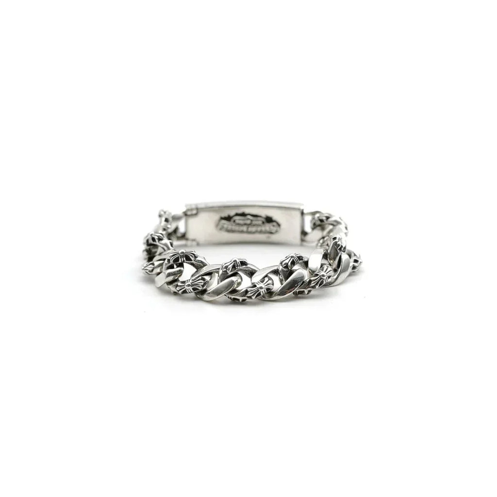 Chrome Hearts Dagger ID Fancy Link Clip Bracelet